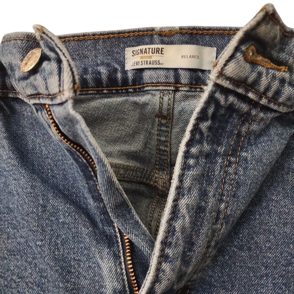 Signature by Levi Strauss Relaxed Blue Jeans W36 L34 - Picture 3 of 9
